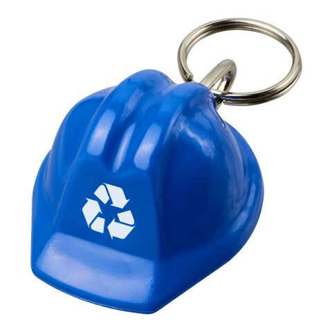Kolt hard hat-shaped recycled keychain Blue | not available | No Branding | not available | not available