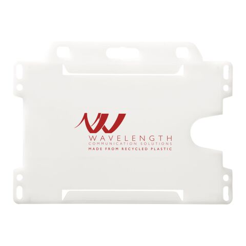Vega recycled plastic card holder Frosted clear | No Branding | not available | not available