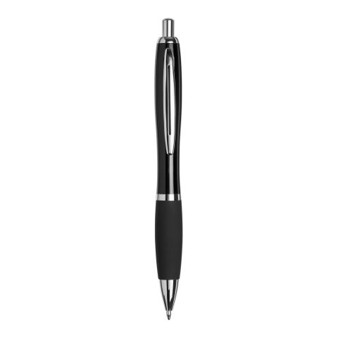 Curvy ballpoint pen with metal barrel Black | No Branding | not available | not available