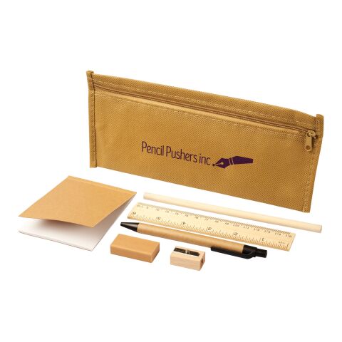 Enviro 7-piece eco pencil case set Natural | No Branding | not available | not available