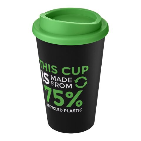 Americano ECO 350 ml recycled tumbler Solid black-Green | not available | No Branding | not available | not available