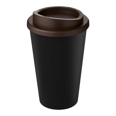 Americano® Eco 350 ml recycled tumbler Standard | Solid black-Brown | No Branding | not available | not available