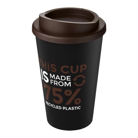 Americano ECO 350 ml recycled tumbler Solid black-Brown | No Branding | not available | not available