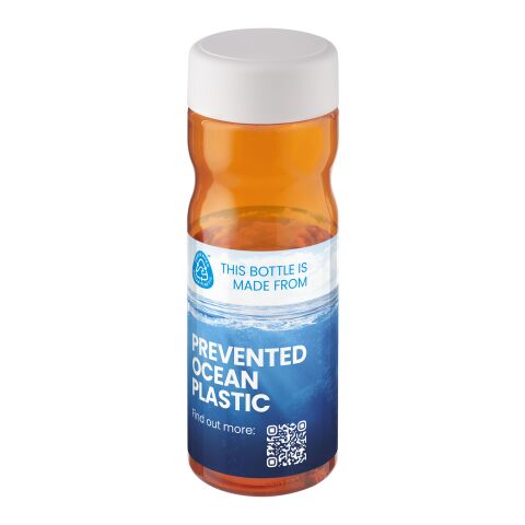 H2O Active® Eco Base 650 ml screw cap water bottle Orange-White | not available | No Branding | not available | not available