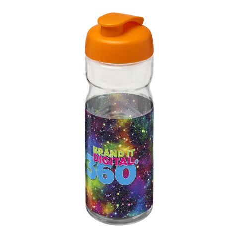 H2O Active® Base Tritan™ 650 ml flip lid sport bottle White-Orange | No Branding | not available | not available