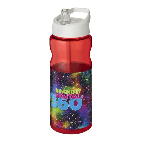 H2O Active® Base Tritan™ 650 ml spout lid sport bottle Red-White | No Branding | not available | not available