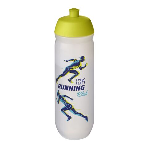 HydroFlex™ Clear 750 ml sport bottle Lime green-Frosted clear | not available | No Branding | not available | not available