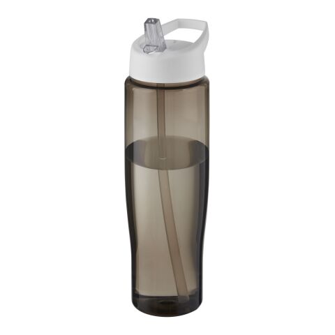 H2O Active® Eco Tempo 700 ml spout lid sport bottle White-Charcoal | No Branding | not available | not available