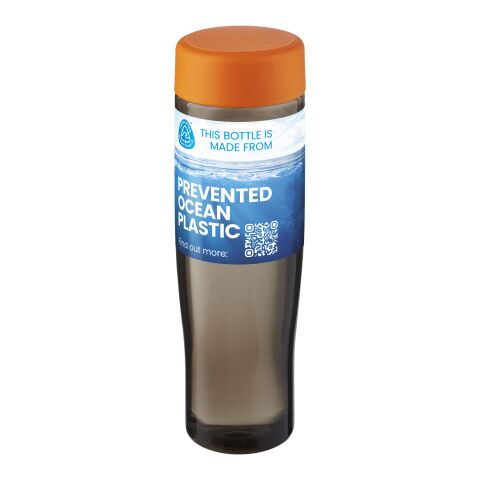 H2O Active® Eco Tempo 700 ml screw cap water bottle Orange-Charcoal | not available | No Branding | not available | not available