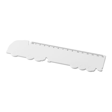 Tait 15 cm lorry-shaped recycled plastic ruler White | No Branding | not available | not available