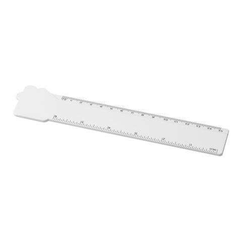 Tait 15 cm house-shaped recycled plastic ruler White | No Branding | not available | not available