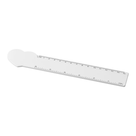 Tait 15 cm heart-shaped recycled plastic ruler White | No Branding | not available | not available