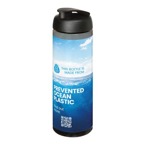 H2O Active® Eco Vibe 850 ml flip lid sport bottle Charcoal-Solid black | No Branding | not available | not available