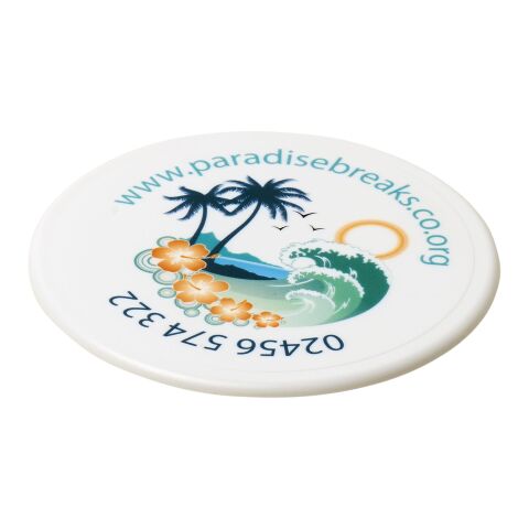 Renzo round plastic coaster