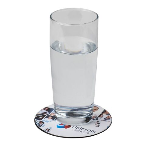 Brite-Mat® round coaster Solid black | No Branding | not available | not available