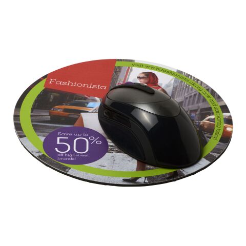 Q-Mat® round mouse mat Black | No Branding | not available | not available