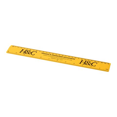Renzo 30 cm plastic ruler Yellow | No Branding | not available | not available