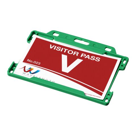Vega plastic card holder Green | No Branding | not available | not available