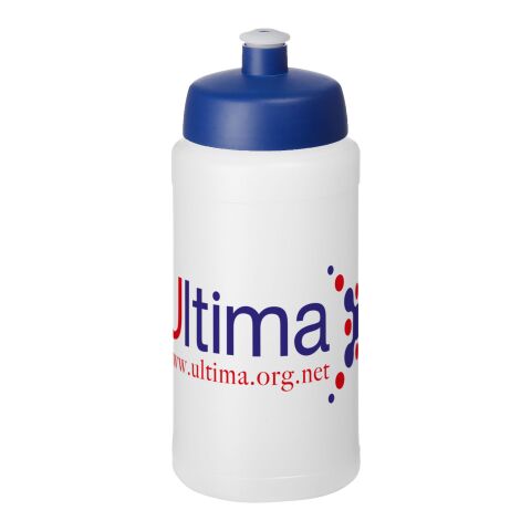 Baseline Plus 500 ml bottle with sports lid Transparent-Blue | No Branding | not available | not available