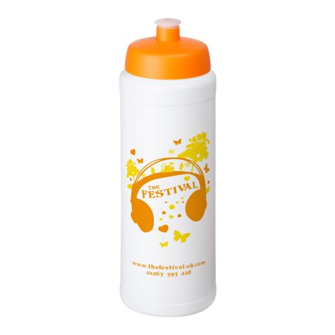 Baseline Plus grip 750 ml sports lid sport bottle White-Orange | No Branding | not available | not available