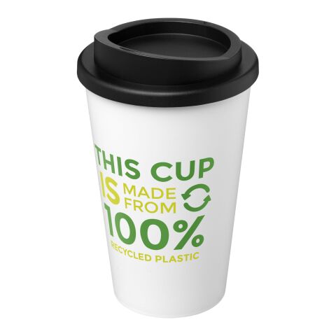 Americano® Recycled 350 ml insulated tumbler White-Solid black | No Branding | not available | not available