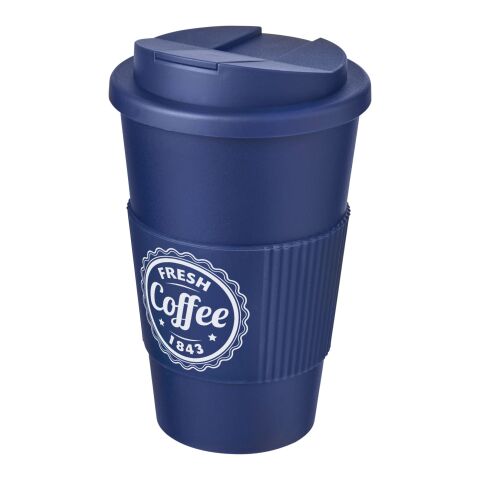 Americano® 350 ml tumbler with grip &amp; spill-proof lid Blue | No Branding | not available | not available