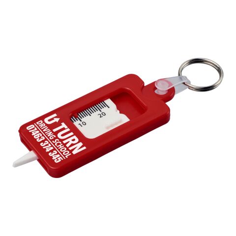 Kym tyre tread check keychain Red | No Branding | not available | not available
