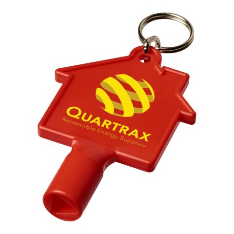Maximilian house-shaped meterbox key with keychain Red | No Branding | not available | not available