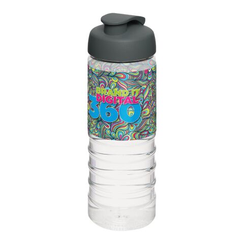 H2O Active® Treble 750 ml flip lid sport bottle White-Grey | No Branding | not available | not available