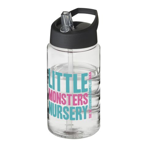 H2O Active® Bop 500 ml spout lid sport bottle Transparent-Solid black | No Branding | not available | not available