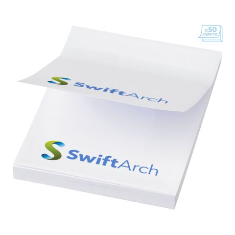 Sticky-Mate® A8 sticky notes 50x75mm White | 25 pages | No Branding | not available | not available