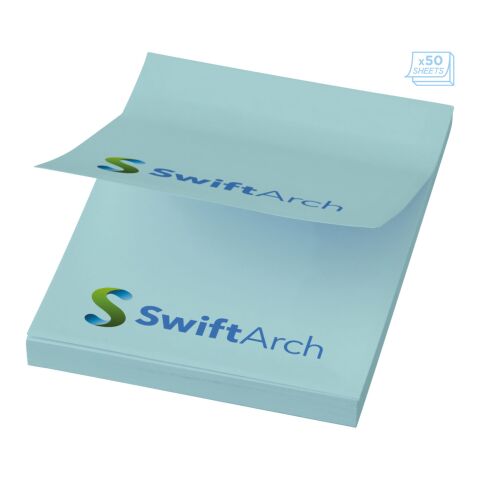 Sticky-Mate® A8 sticky notes 50x75mm Light blue | 25 pages | No Branding | not available | not available