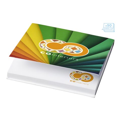 Sticky-Mate® soft cover squared sticky notes 75x75 White | 25 pages | No Branding | not available | not available