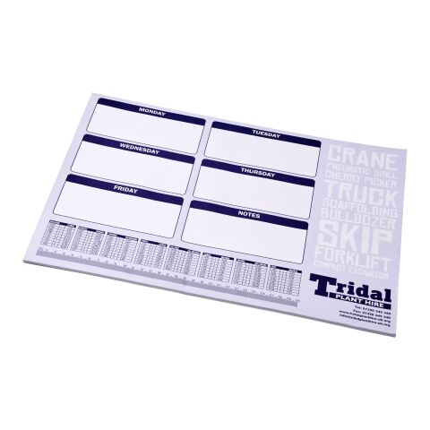 Desk-Mate® A2 notepad White | 25 pages | No Branding | not available | not available