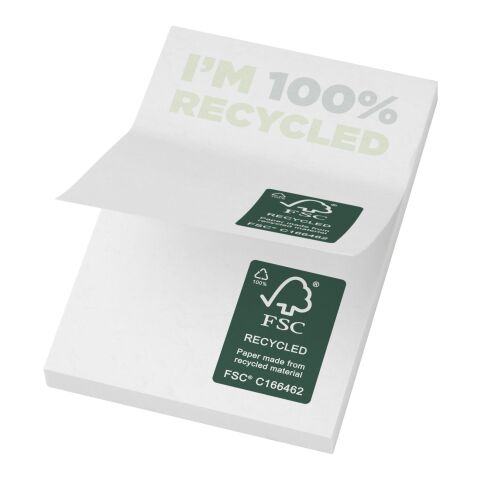 Sticky-Mate recycled sticky notes 50 x 75 mm White | 25 pages | No Branding | not available | not available