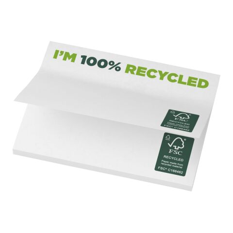 Sticky-Mate® recycled sticky notes 100 x 75 mm White | 25 pages | No Branding | not available | not available