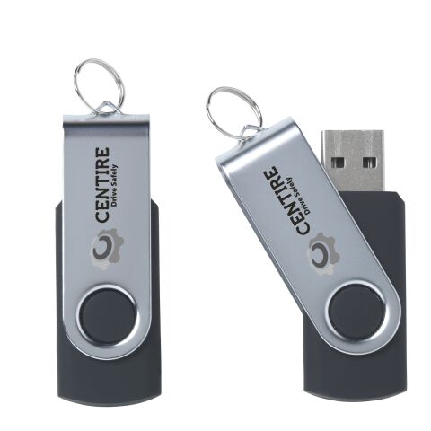 4GB Usb Twister Black | Digital Print