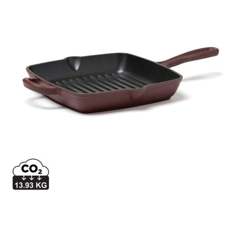 VINGA Monte enamelled grill pan burgundy | No Branding