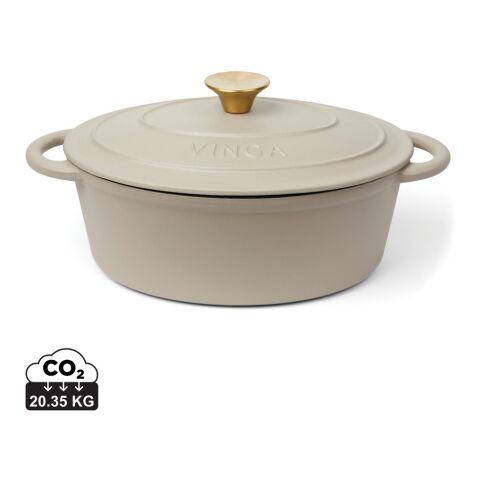 VINGA Monte enameled cast iron pot 3.5L grey | No Branding | not available | not available