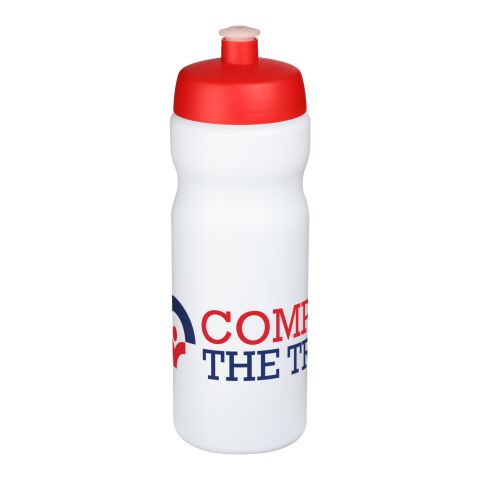 Baseline® Plus 650 ml bottle with sports lid Red-Transparent white
