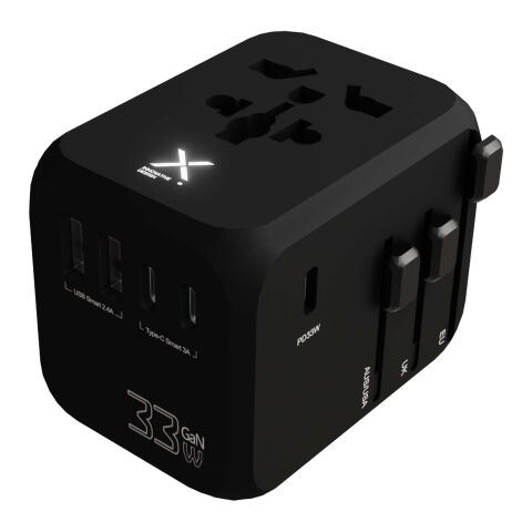 SCX.design T16 universal travel adapter Solid black