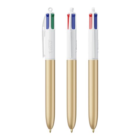 BIC® 4 Colours Glacé with Lanyard White-gold | No Branding | not available | not available