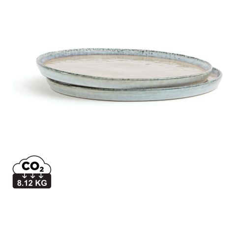 VINGA Nomimono plate 26,5 cm, 2 pcs set white | No Branding