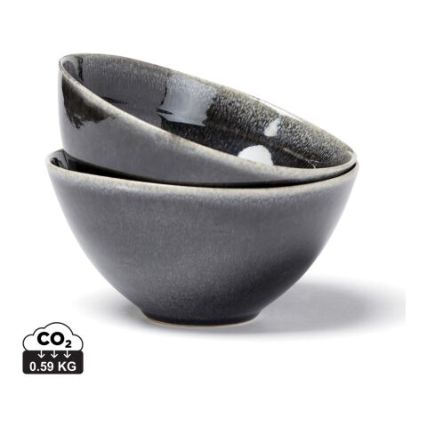 VINGA Nomimono bowl 15,5 cm, 2 pcs set black | No Branding