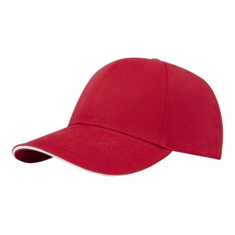 Topaz 6 panel GRS recycled sandwich cap Standard | Red | No Branding | not available | not available | not available