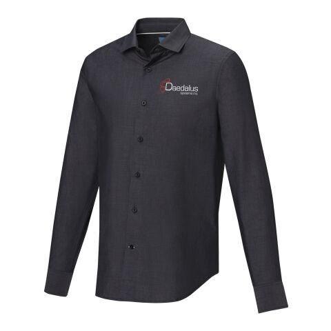 Cuprite long sleeve men&#039;s GOTS organic shirt Standard | Solid black | S | No Branding | not available | not available