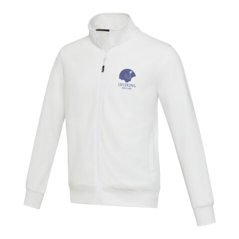 Galena unisex Aware™ recycled full zip sweater White | 2XL | No Branding | not available | not available | not available