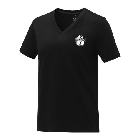 Somoto short sleeve women&#039;s V-neck t-shirt Standard | Solid black | S | No Branding | not available | not available | not available
