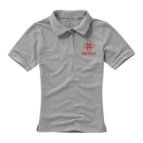 Calgary short sleeve women&#039;s polo Standard | Grey melange | 2XL | No Branding | not available | not available | not available