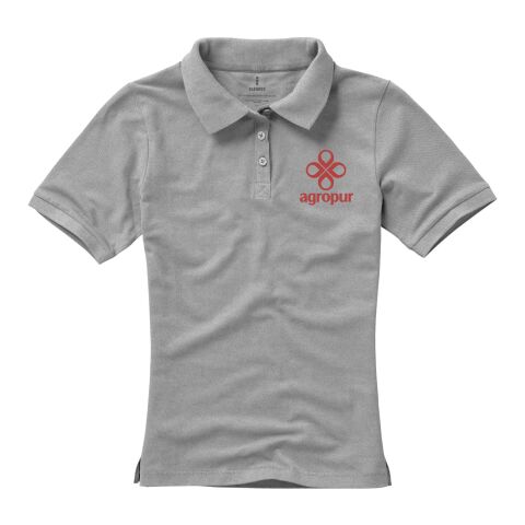 Calgary short sleeve women&#039;s polo Standard | Grey melange | 2XL | No Branding | not available | not available | not available